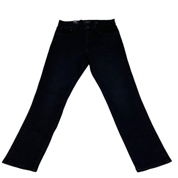 Lucky Brand Mens 412 Athletic Slim Jeans Black Mid Rise Stretch Sz 34x32 - New - Picture 1 of 7